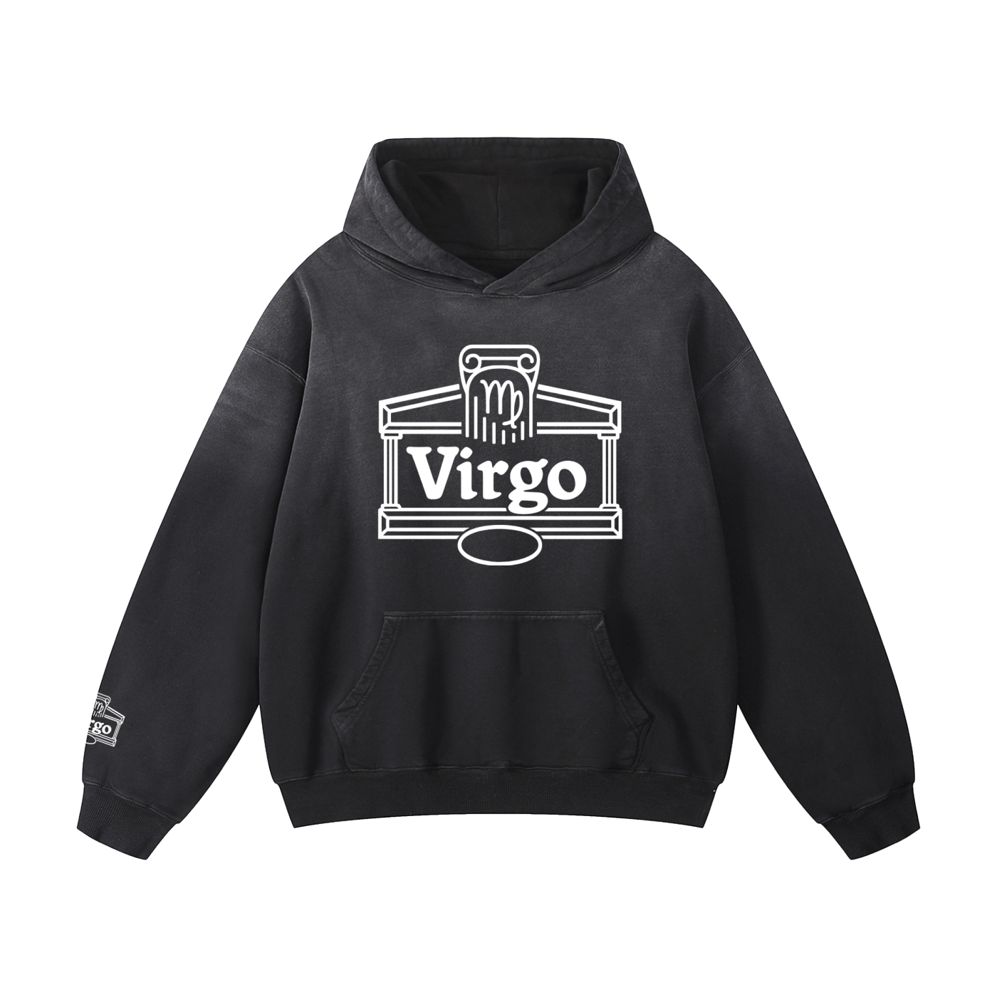 Virgo ♍️ Heavyweight Sunfade Oversized Hoodie