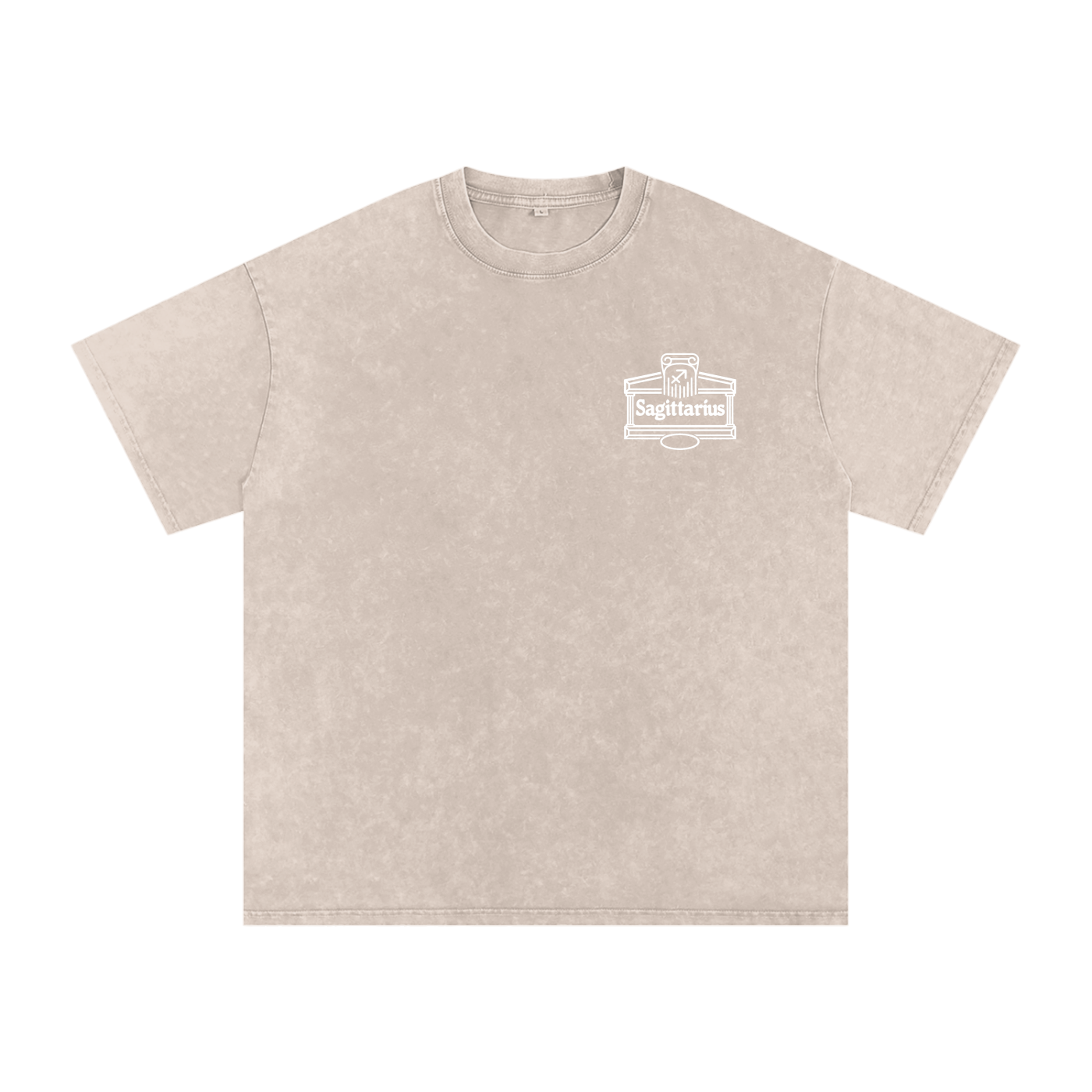 Sagittarius ♐️ Snow Washed Oversized Cotton T-Shirt