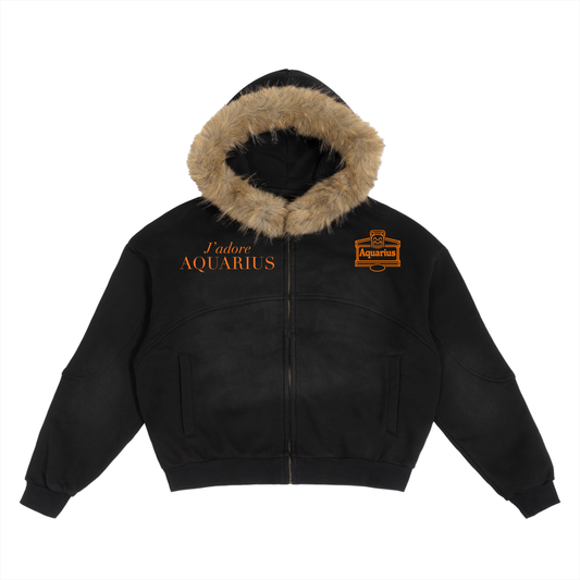 Scorpio ♏ Sun Fade Fur Hoodie