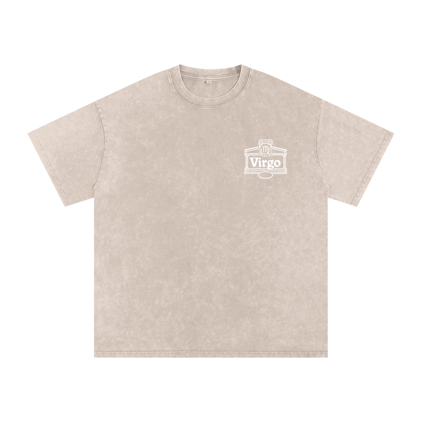 Virgo ♍️ Snow Washed Oversized Cotton T-Shirt
