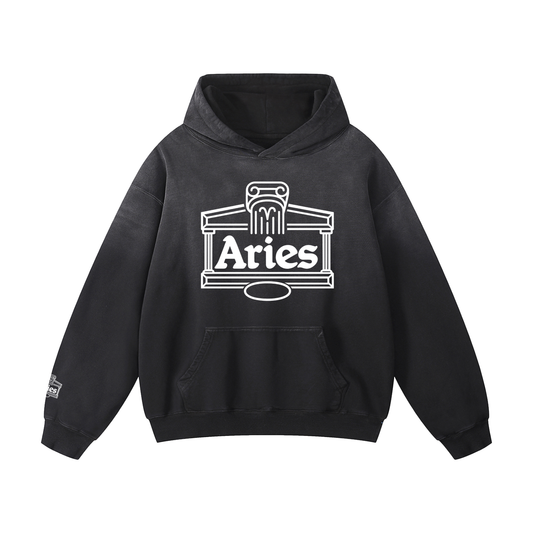 Aries ♈ Heavyweight Sunfade Hoodie