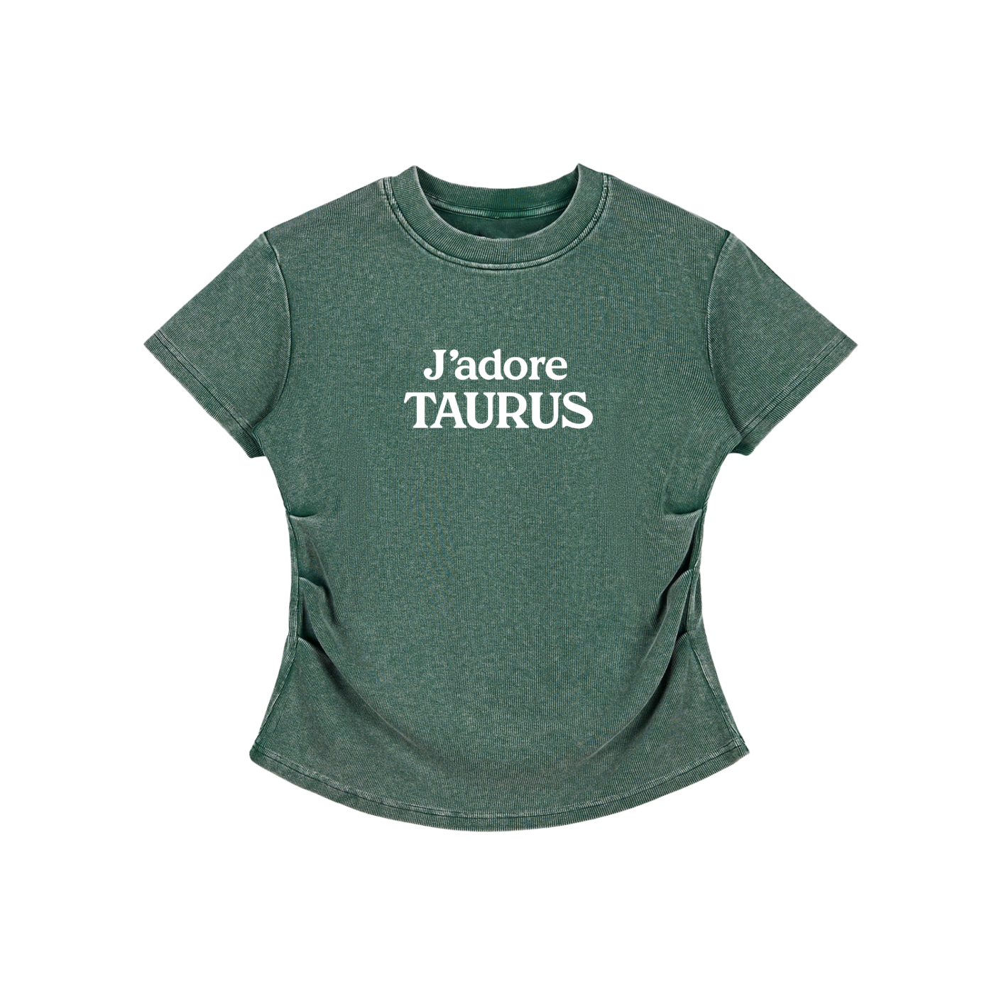 Vintage Washed Bodycon Cotton T-Shirt