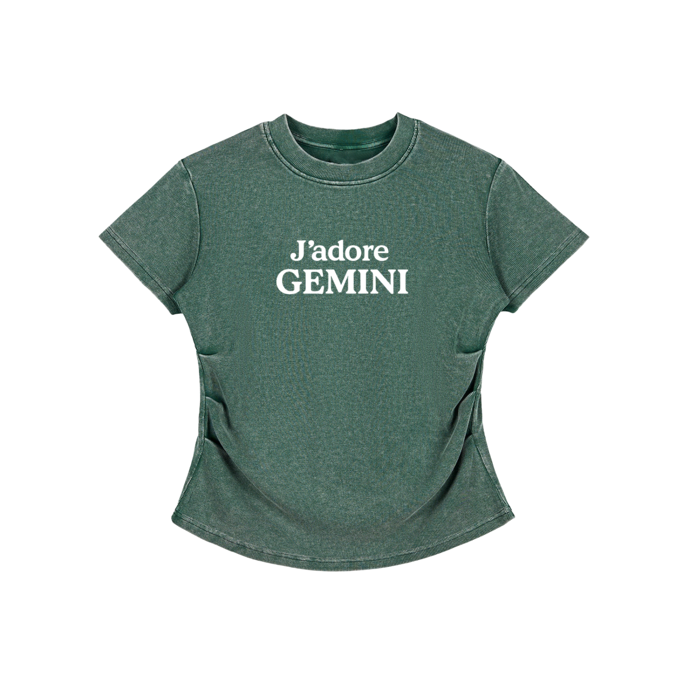 Vintage Washed Bodycon Cotton T-Shirt