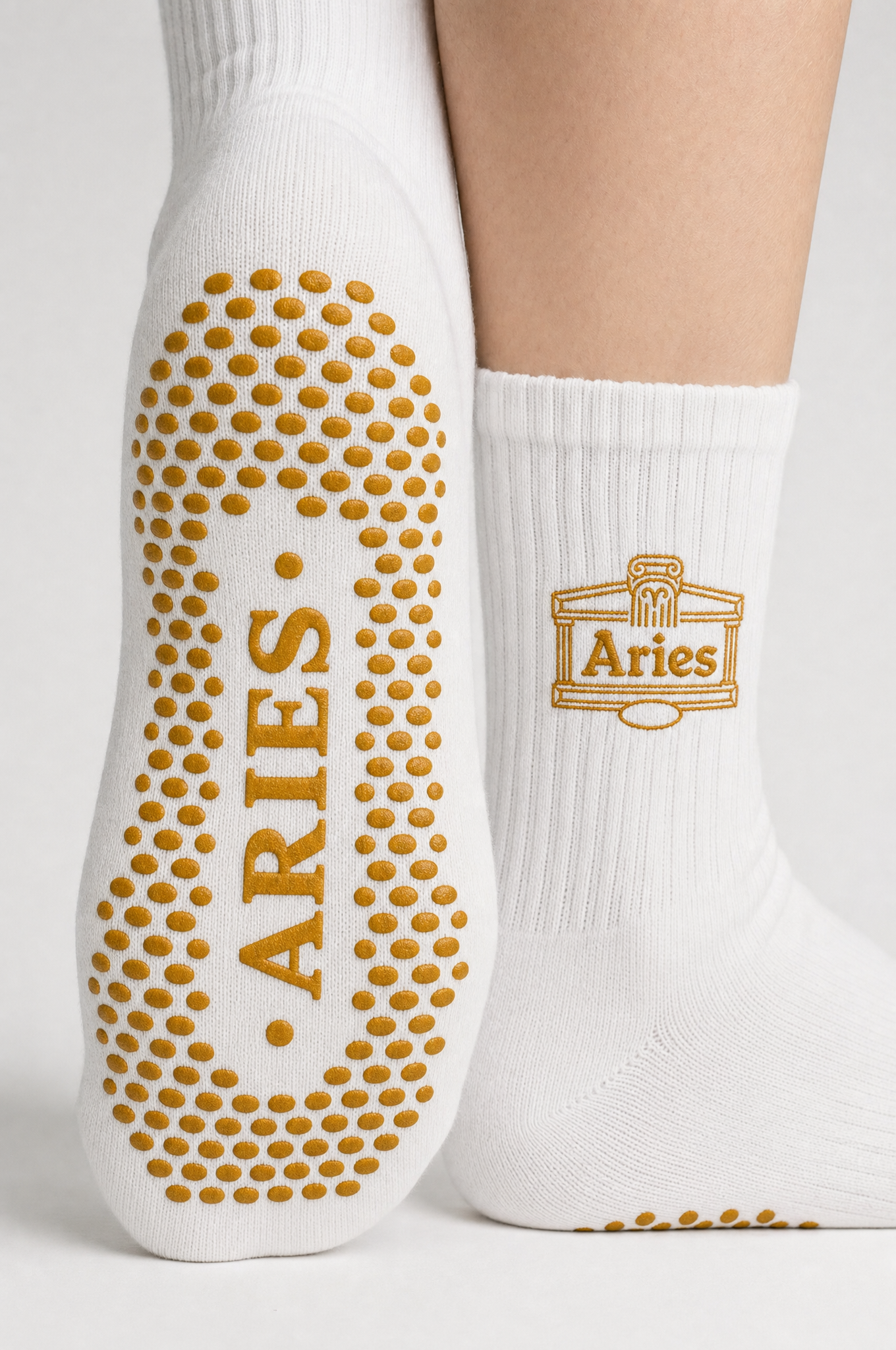 Aries AstroWorld Grip Socks - Gold