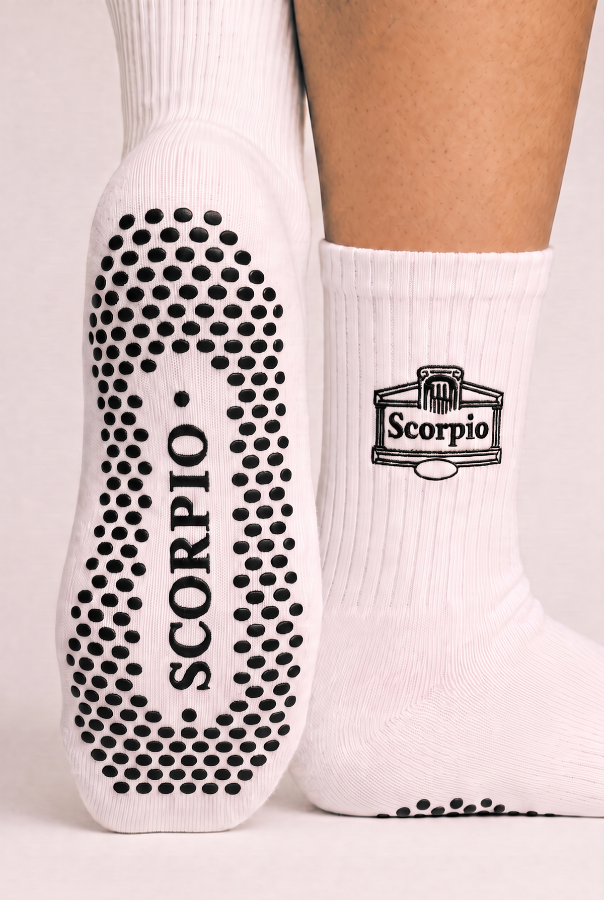 AstroWorld Scorpio Grip Socks in Black