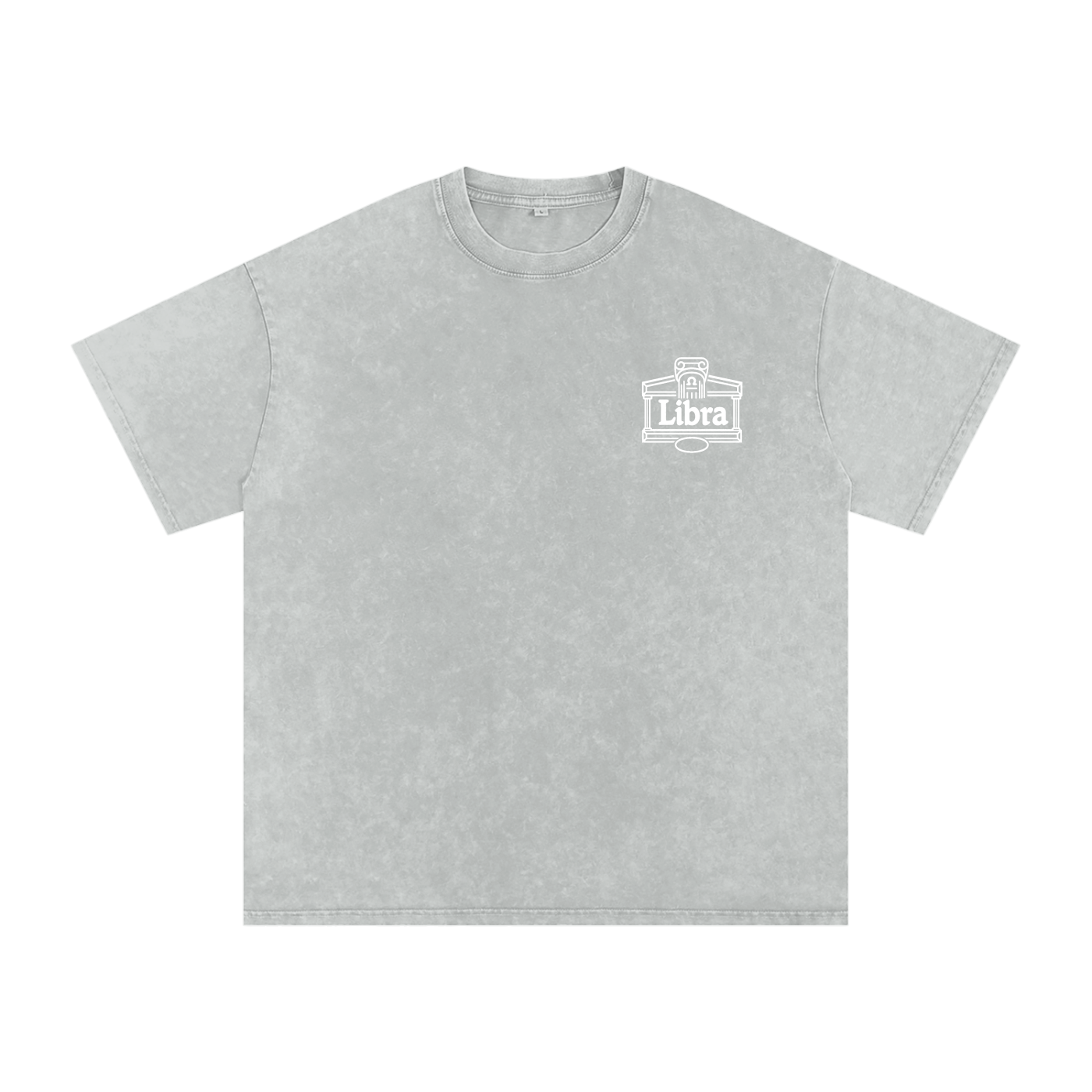 Libra  ♎️ Snow Washed Oversized Cotton T-Shirt