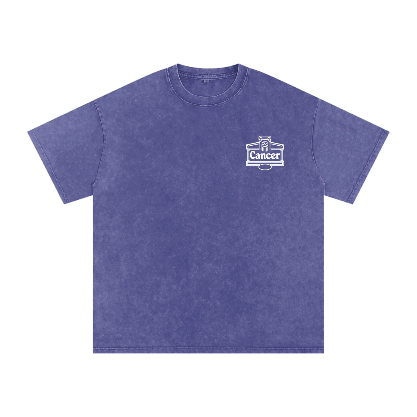 Cancer ♋️  Snow Washed Oversized Cotton T-Shirt