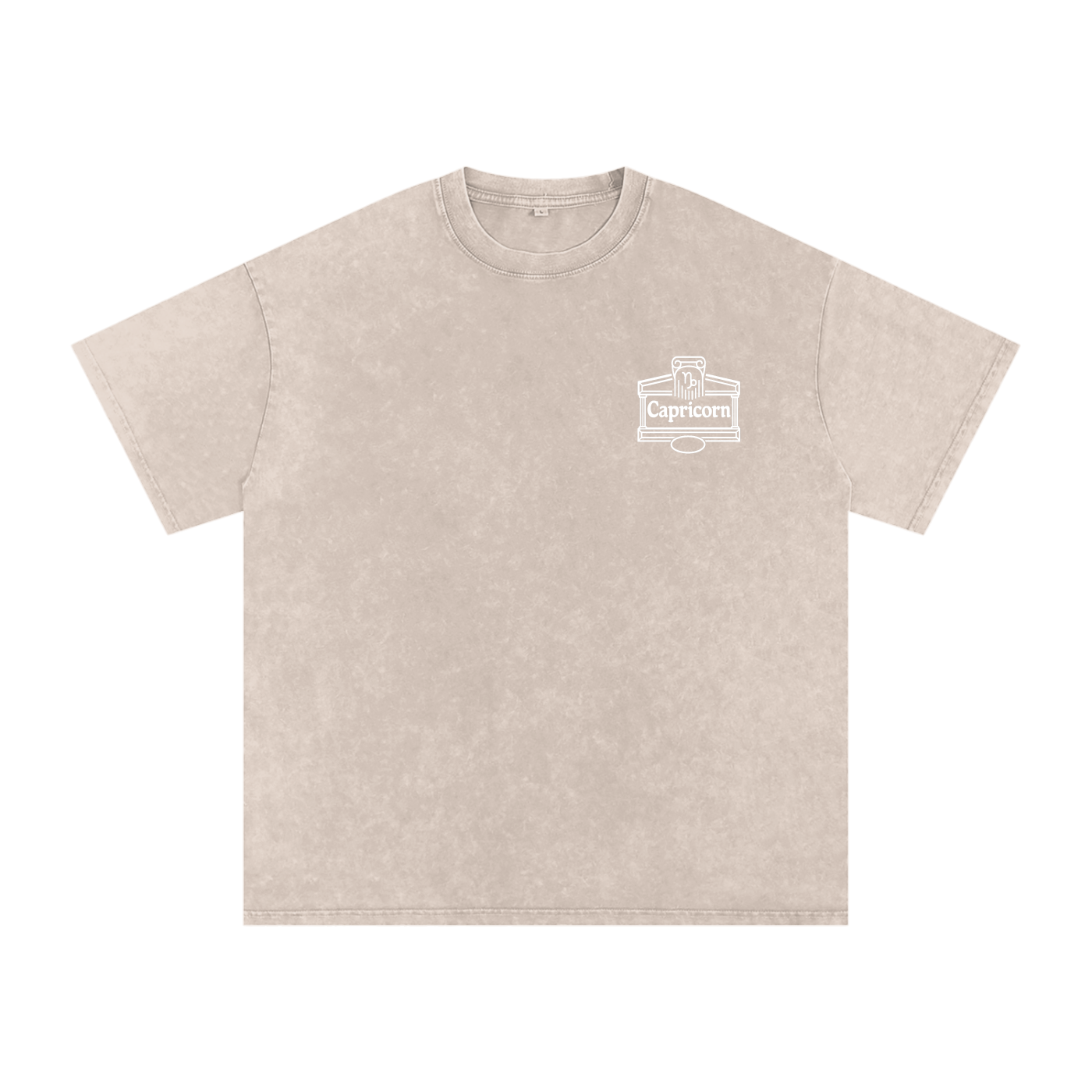 Capricorn ♑️ Snow Washed Oversized Cotton T-Shirt