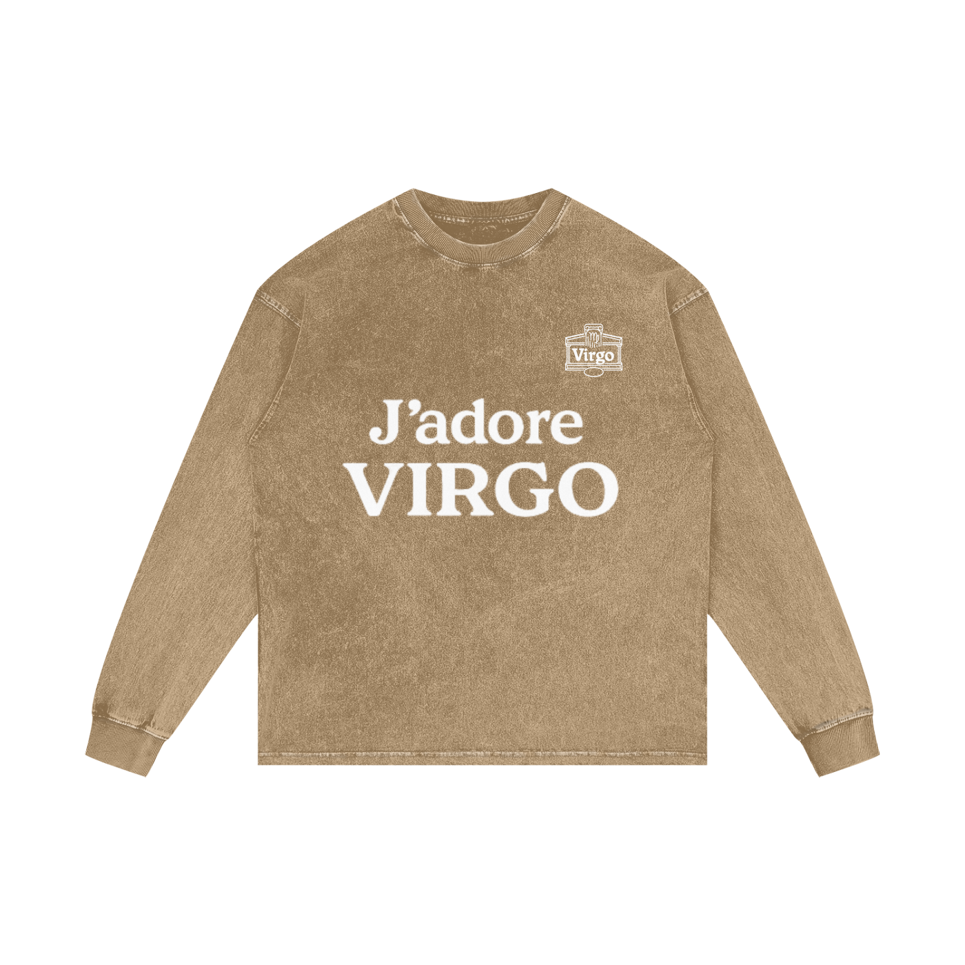 Acid Wash Oversize Long Sleeve T-Shirt