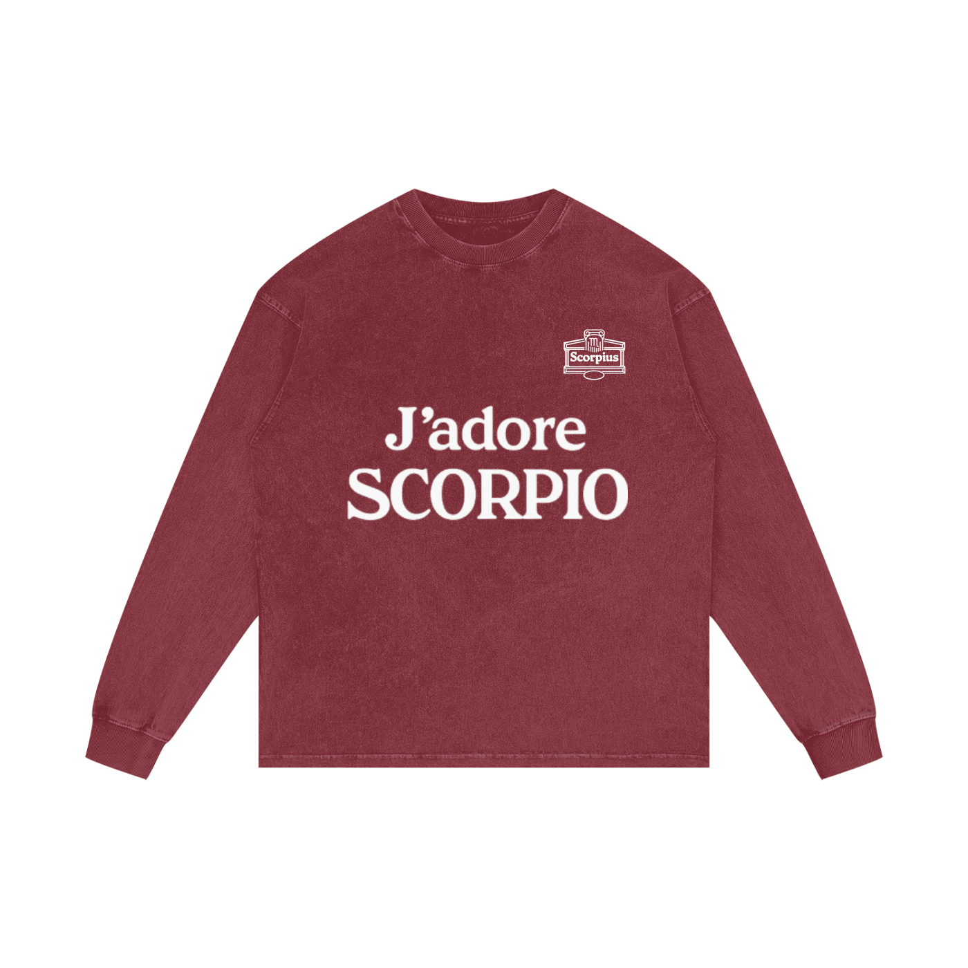 Acid Wash Oversize Long Sleeve T-Shirt
