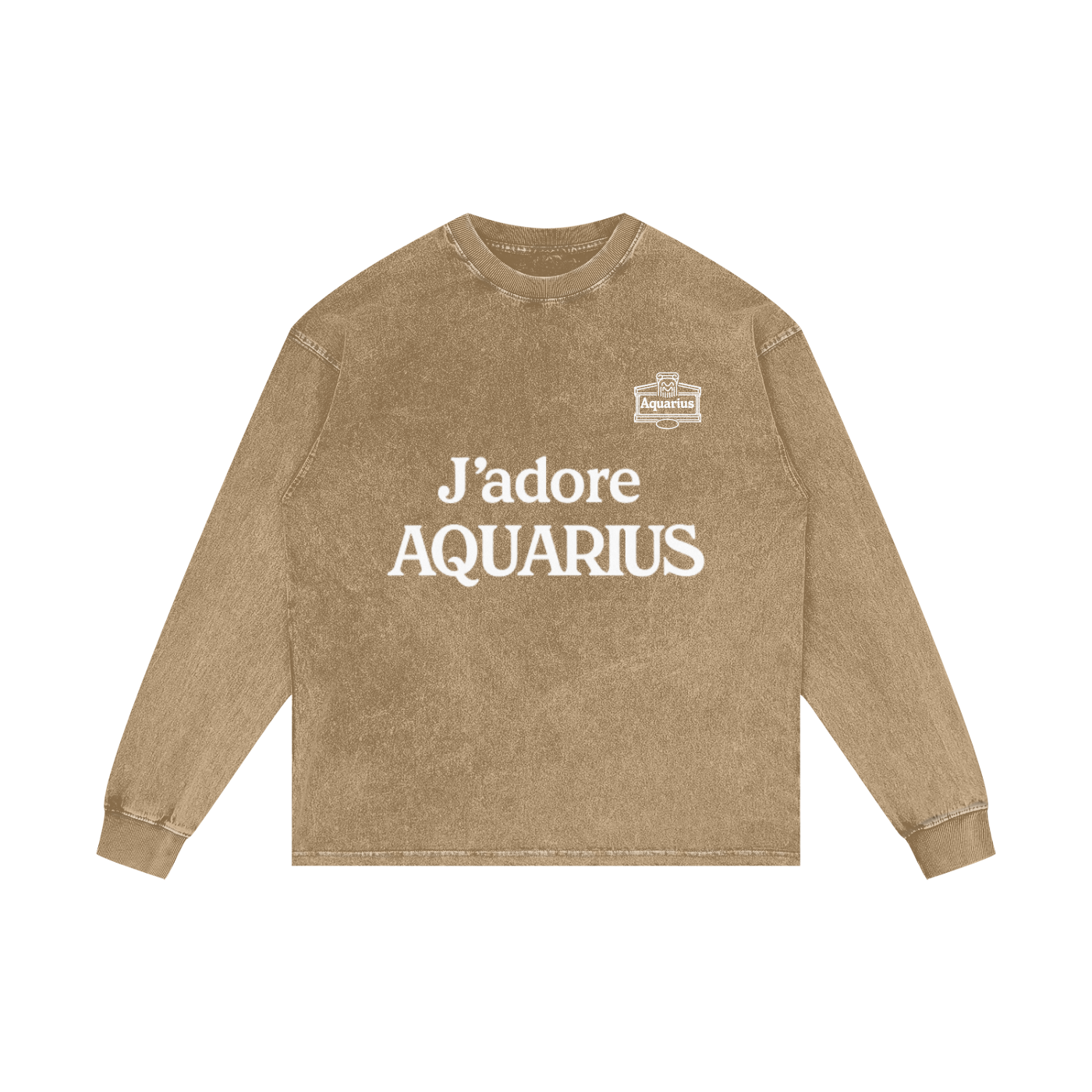Acid Wash Oversize Long Sleeve T-Shirt