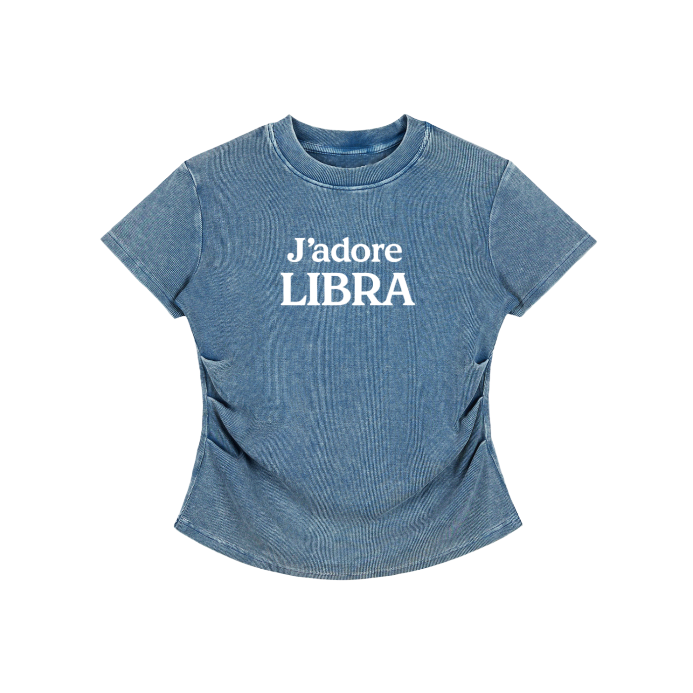 Vintage Washed Bodycon Cotton T-Shirt