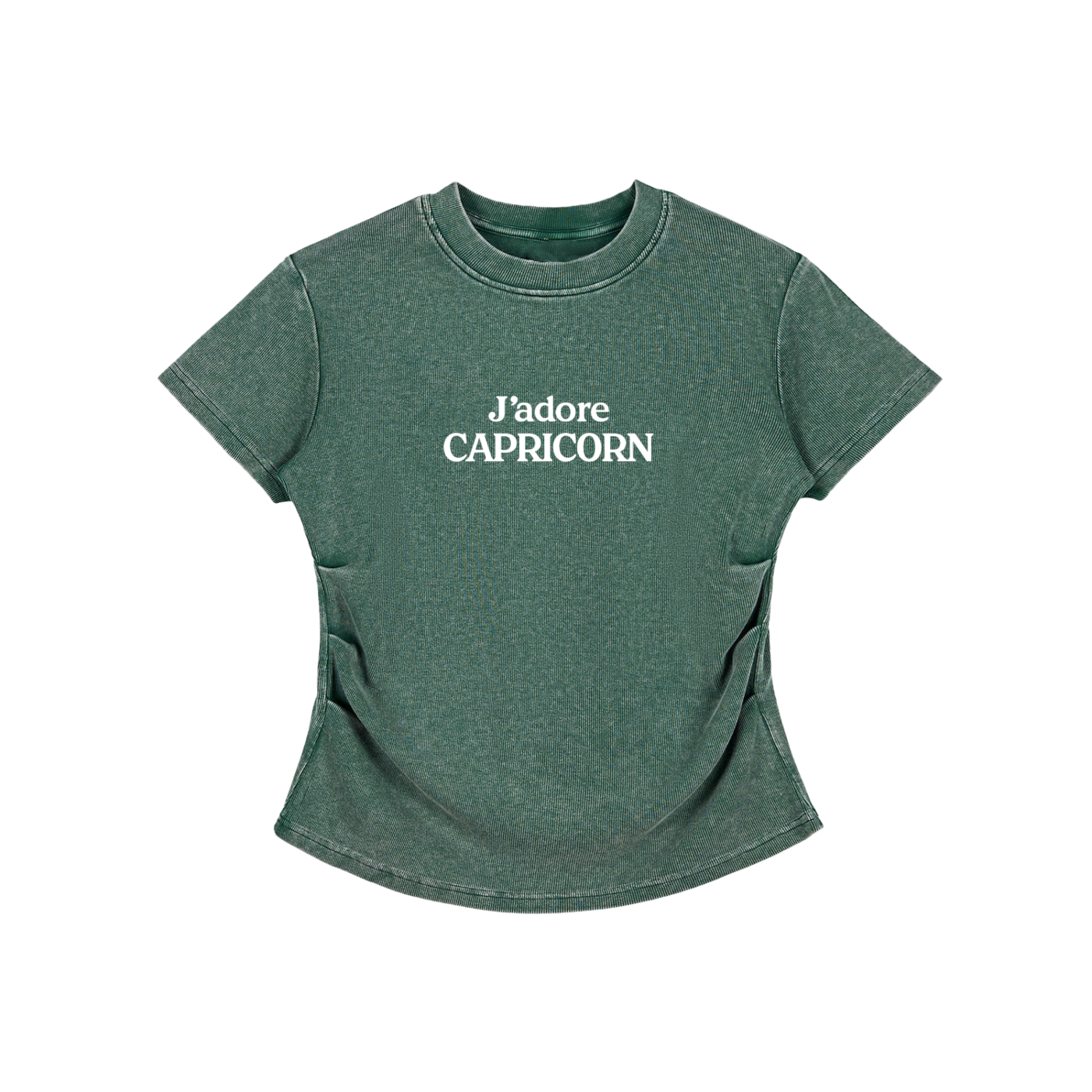 Vintage Washed Bodycon Cotton T-Shirt
