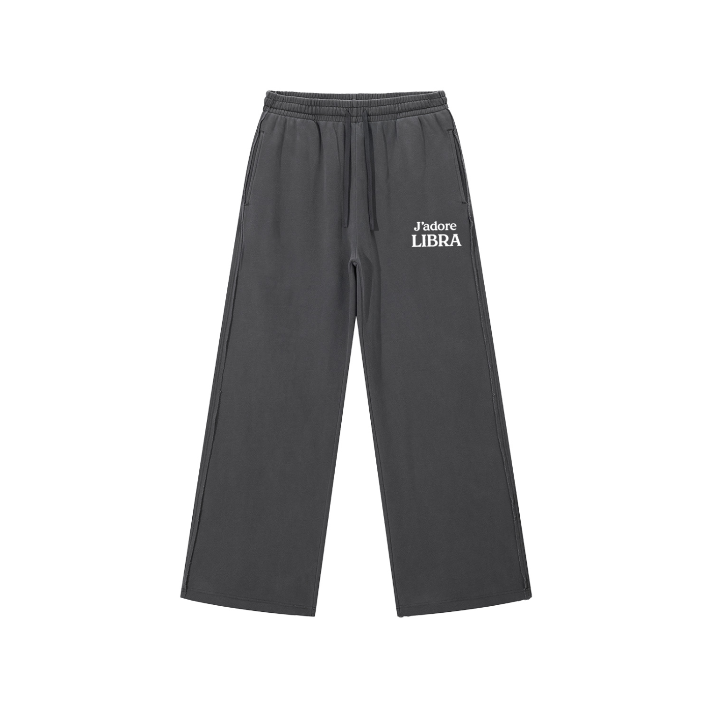 Libra ♎️ Snow Washed Raw Edge Sweatpants