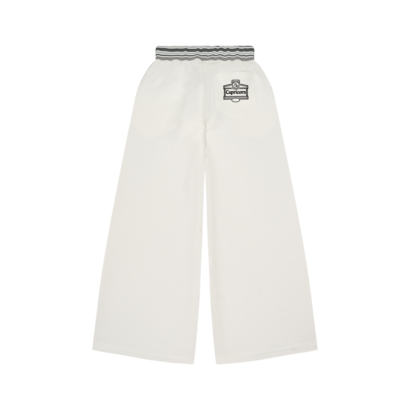 Striped Waist Wide Leg Pants