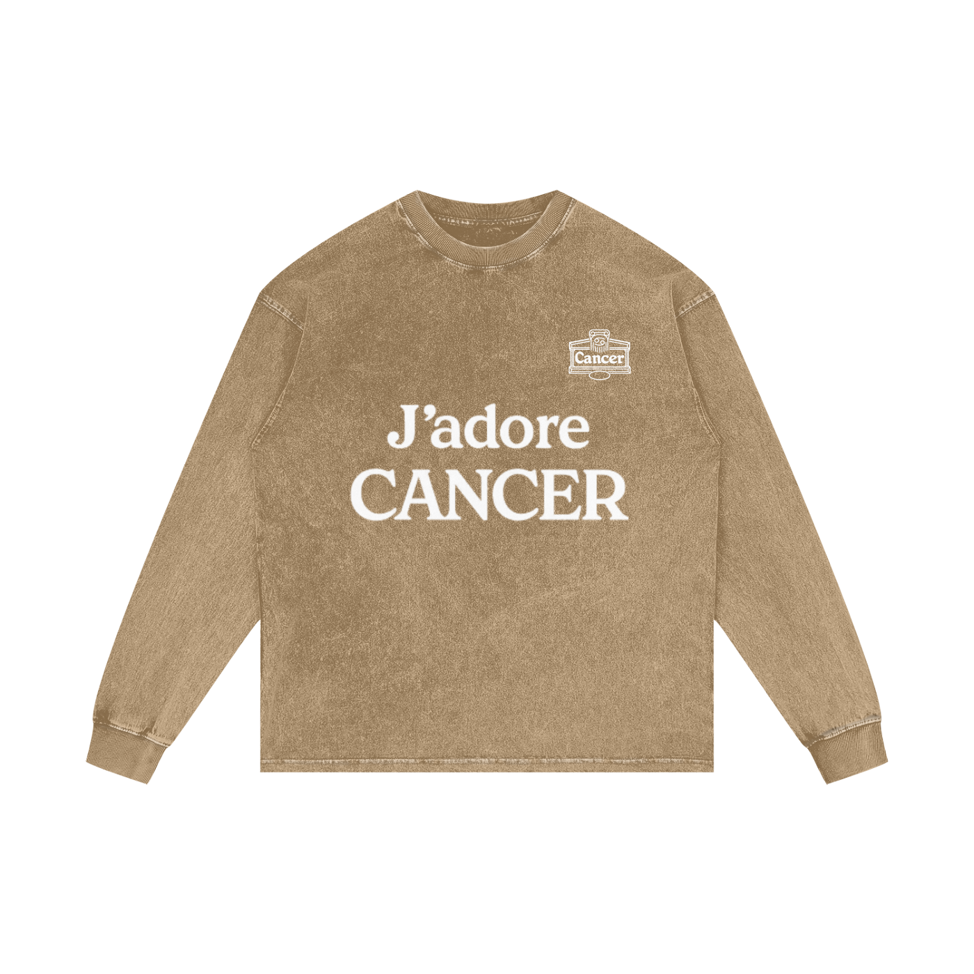Acid Wash Oversize Long Sleeve T-Shirt