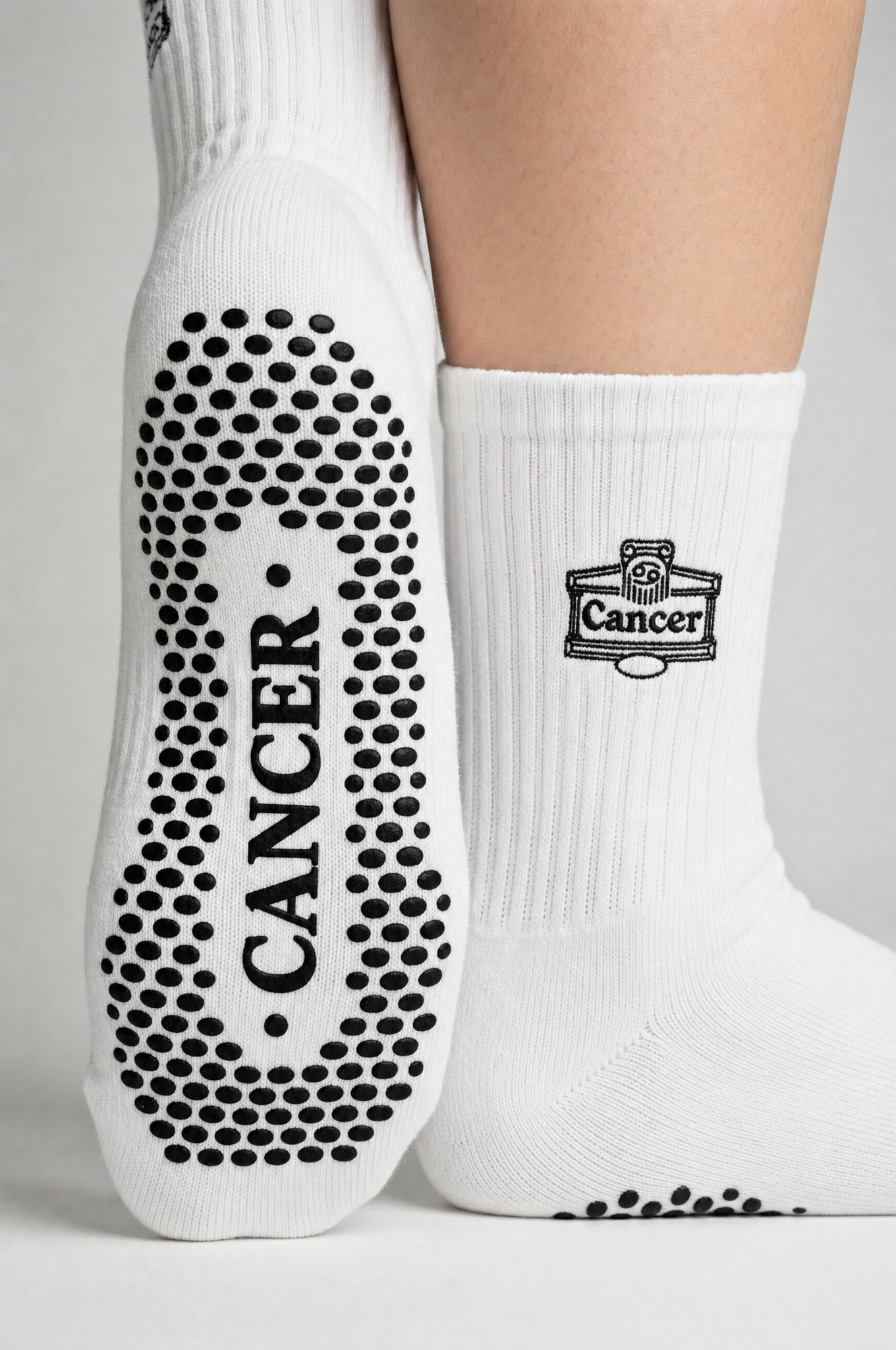 Cancer AstroWorld Grip Socks - Black