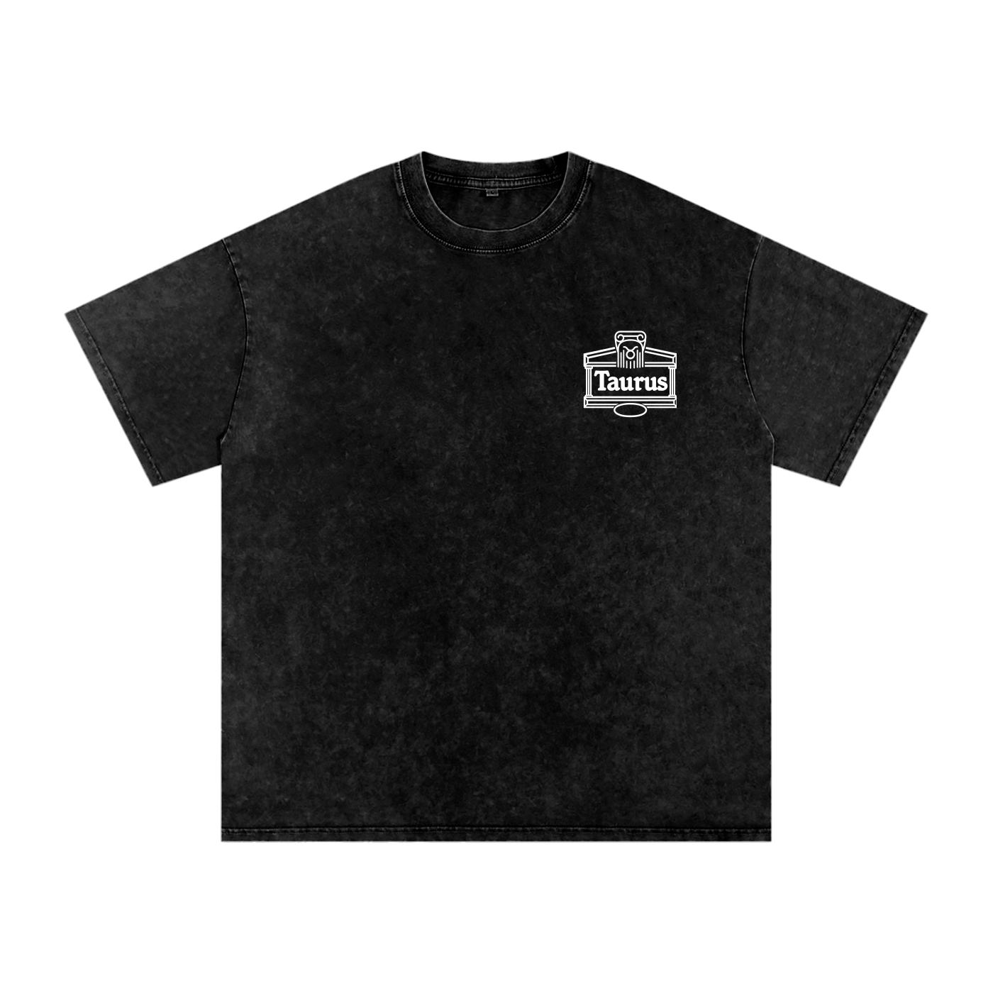 Taurus ♉️ Snow Washed Oversized Cotton T-Shirt