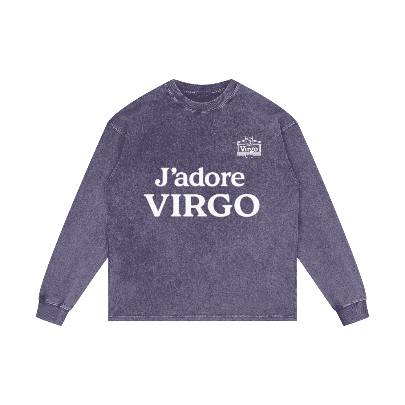 Acid Wash Oversize Long Sleeve T-Shirt