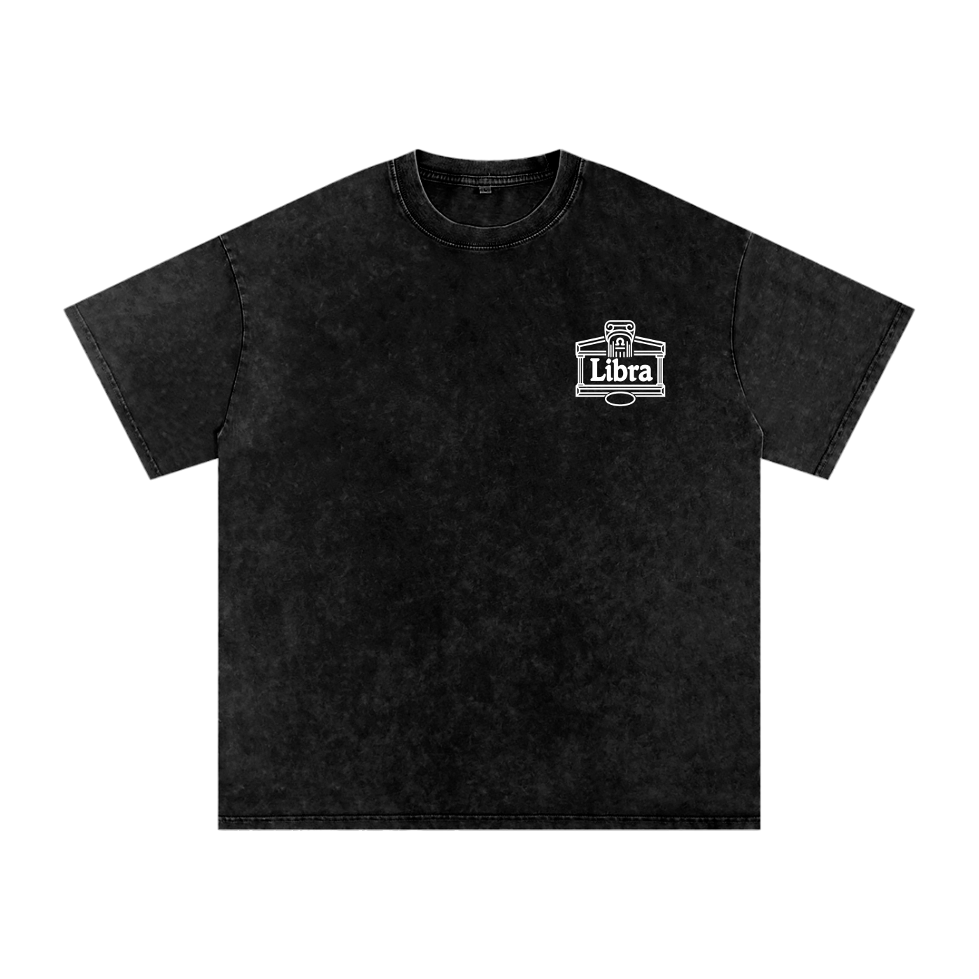 Libra  ♎️ Snow Washed Oversized Cotton T-Shirt