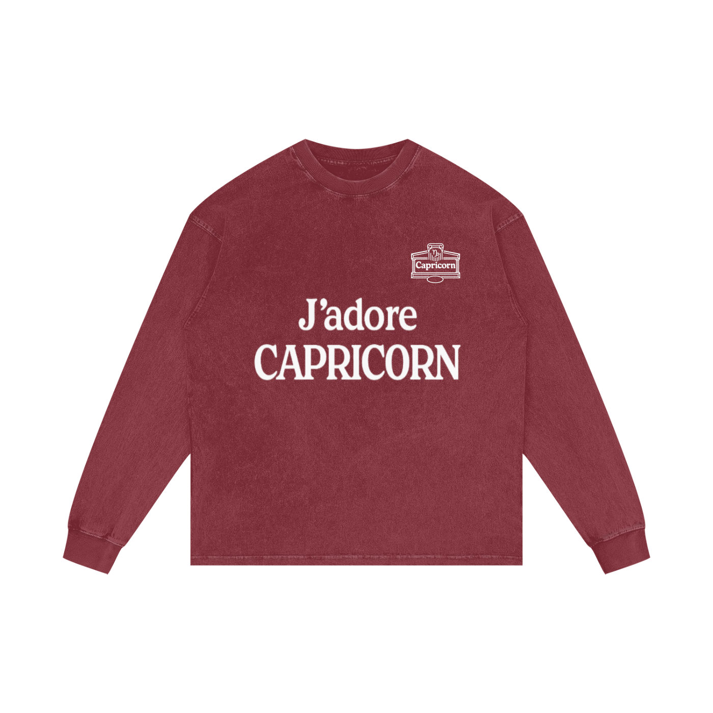 Acid Wash Oversize Long Sleeve T-Shirt