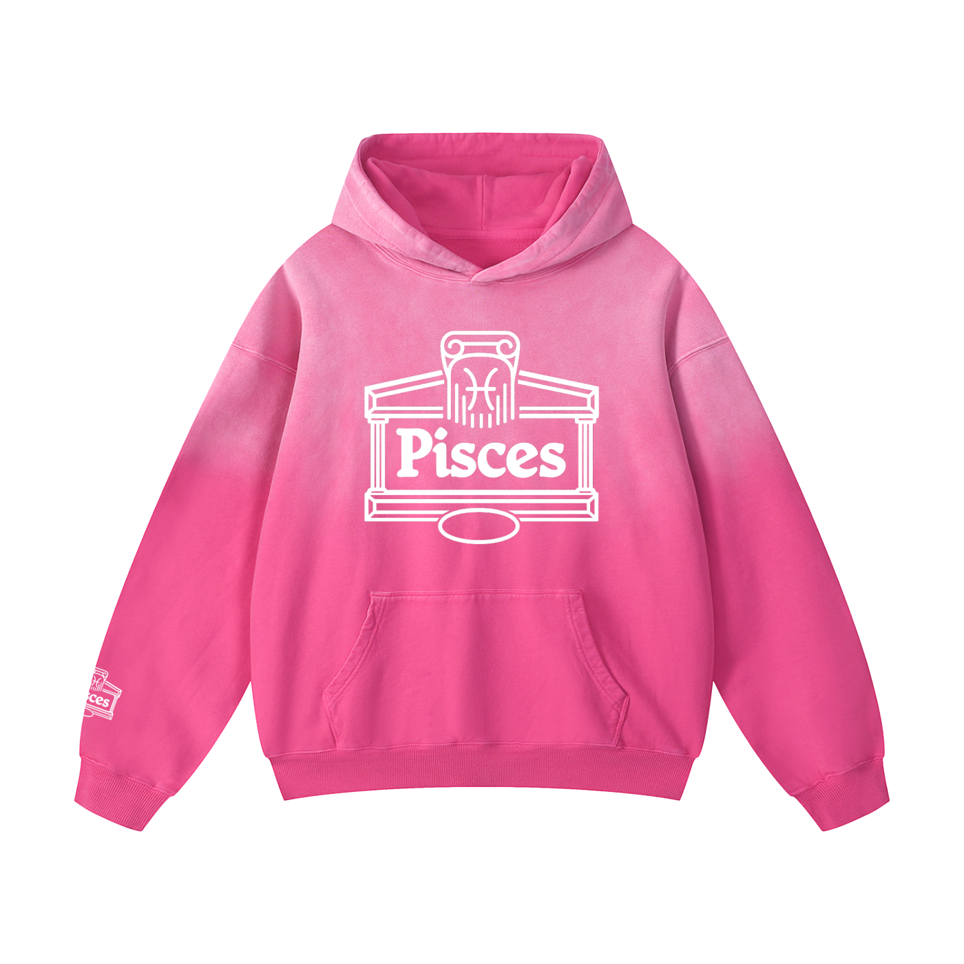 Pisces ♓️ Heavyweight Sunfade Oversized Hoodie