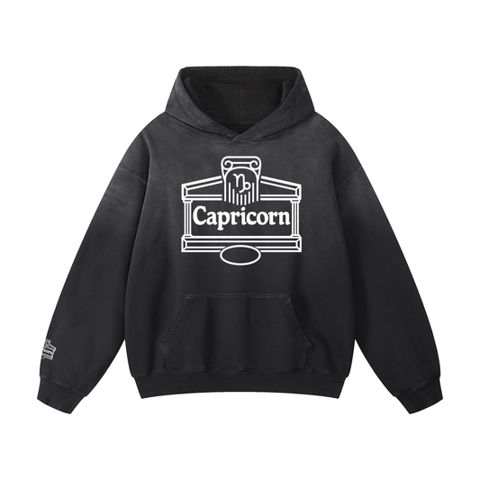Capricorn ♑ Heavyweight Sunfade Hoodie