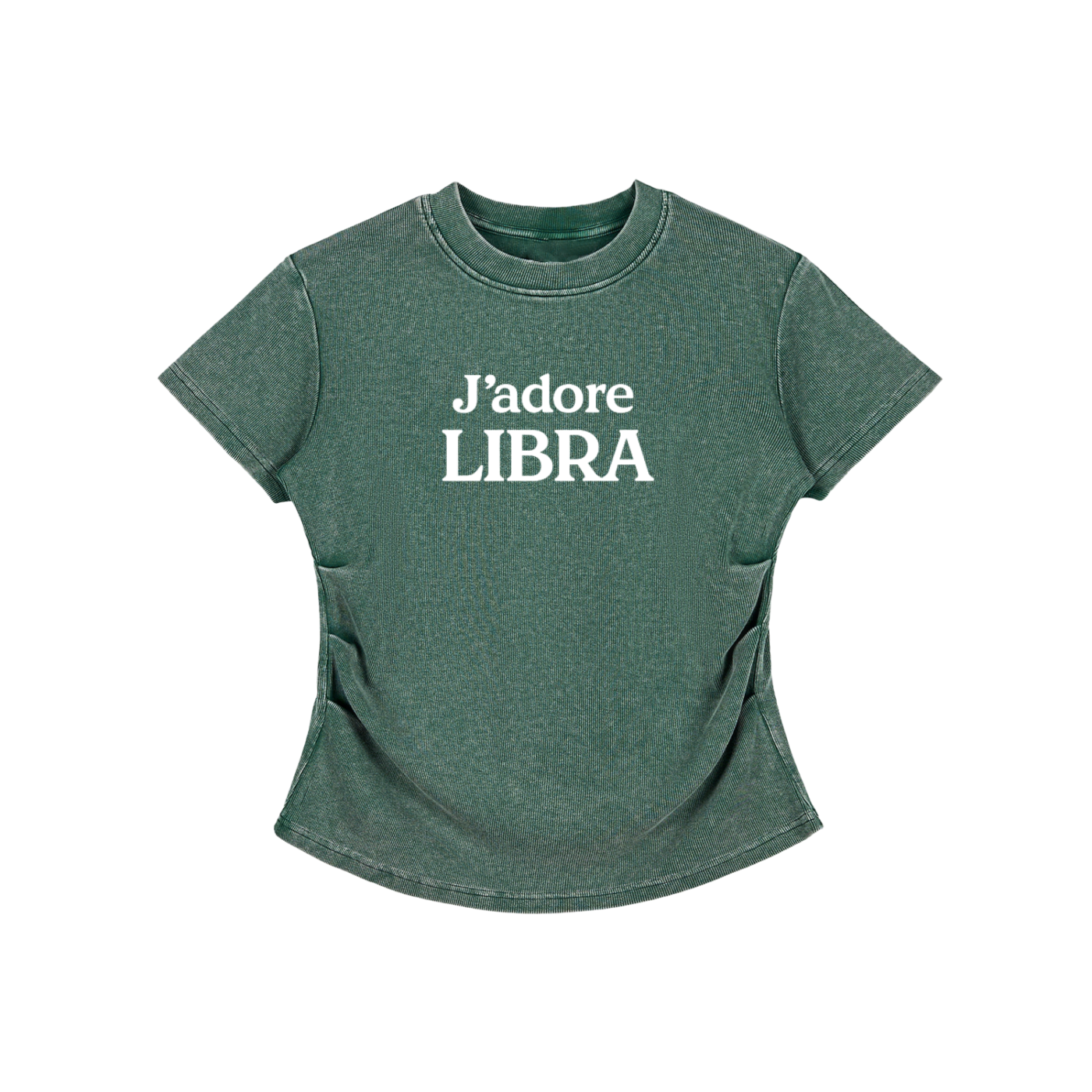 Vintage Washed Bodycon Cotton T-Shirt
