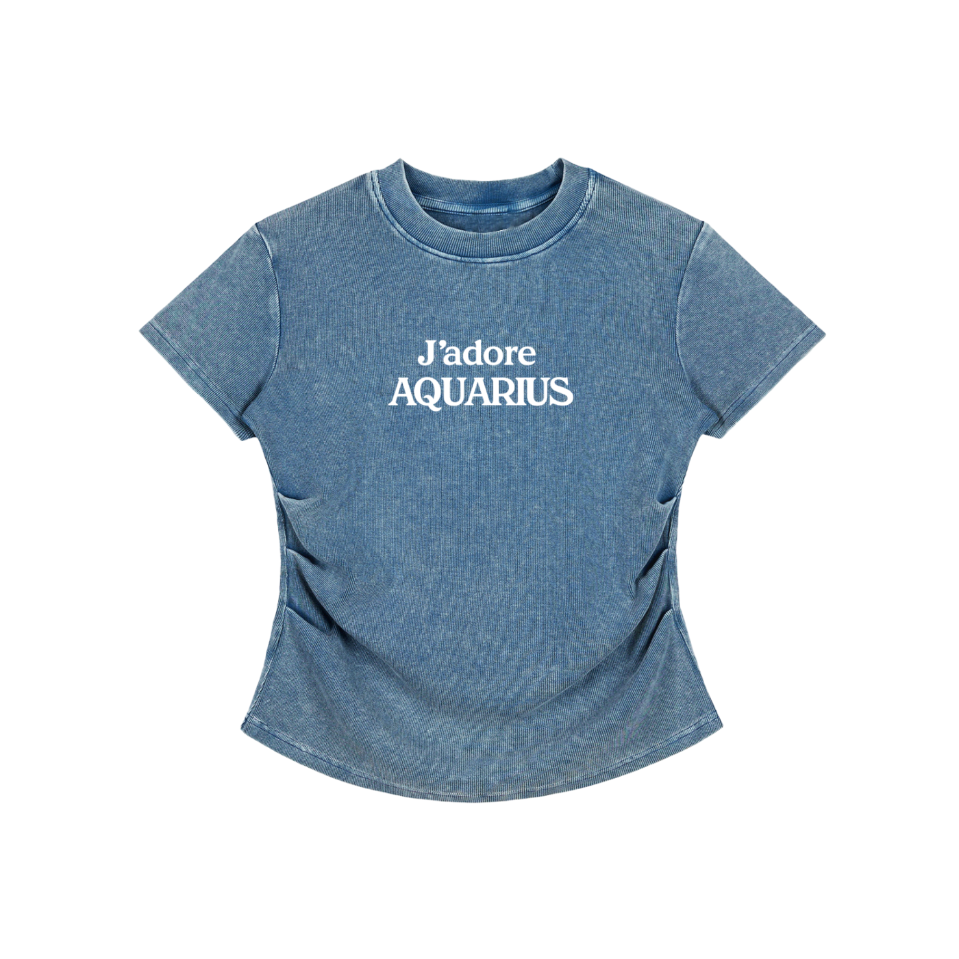 Vintage Washed Bodycon Cotton T-Shirt