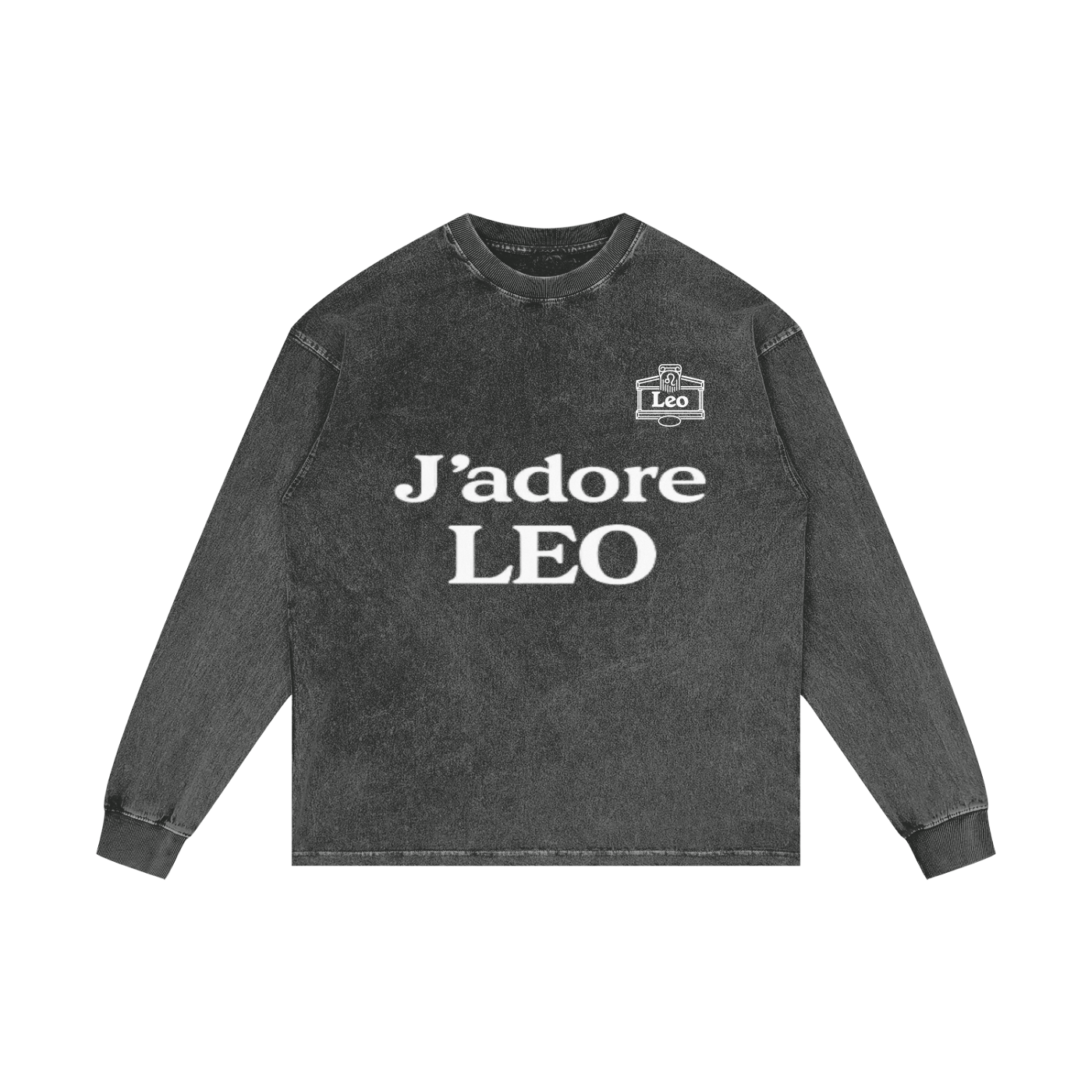 Acid Wash Oversize Long Sleeve T-Shirt