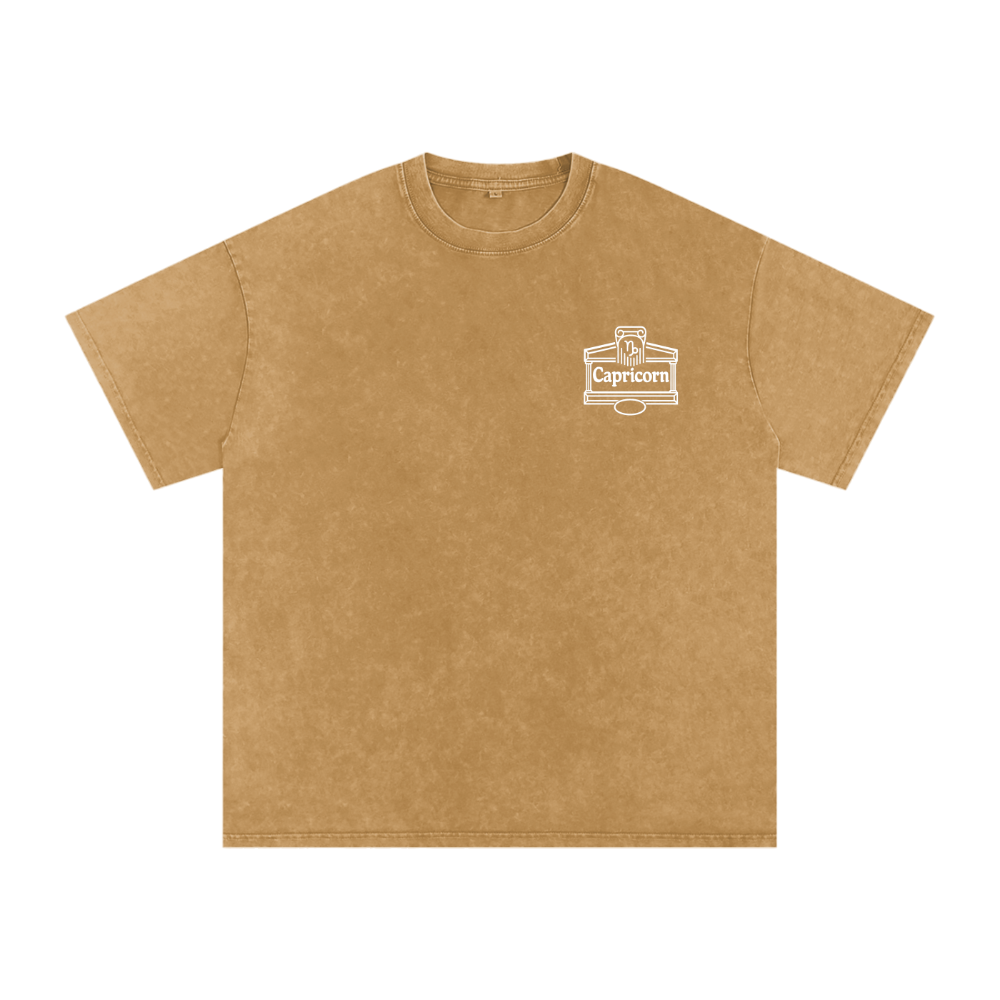 Capricorn ♑️ Snow Washed Oversized Cotton T-Shirt