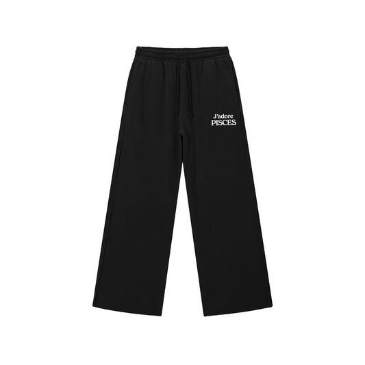 Pisces ♓️ Snow Washed Raw Edge Sweatpants