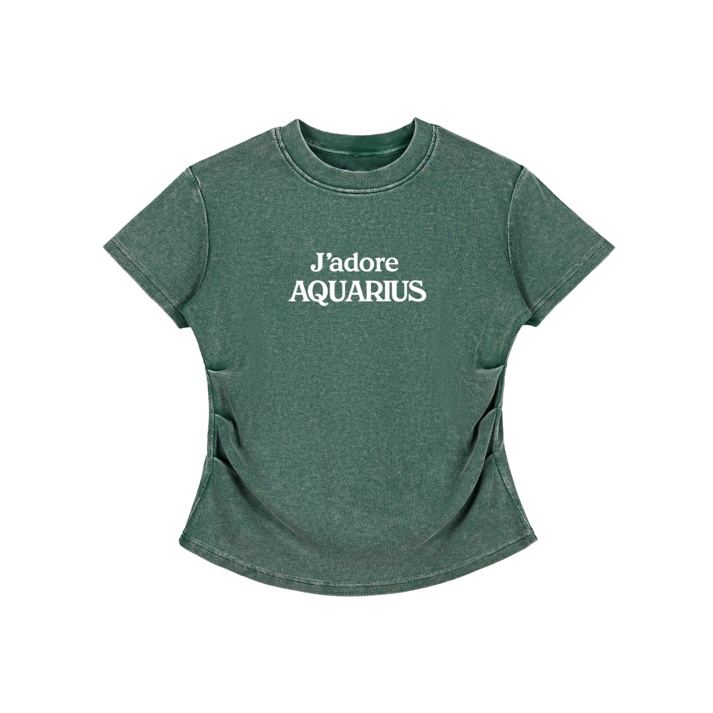 Vintage Washed Bodycon Cotton T-Shirt