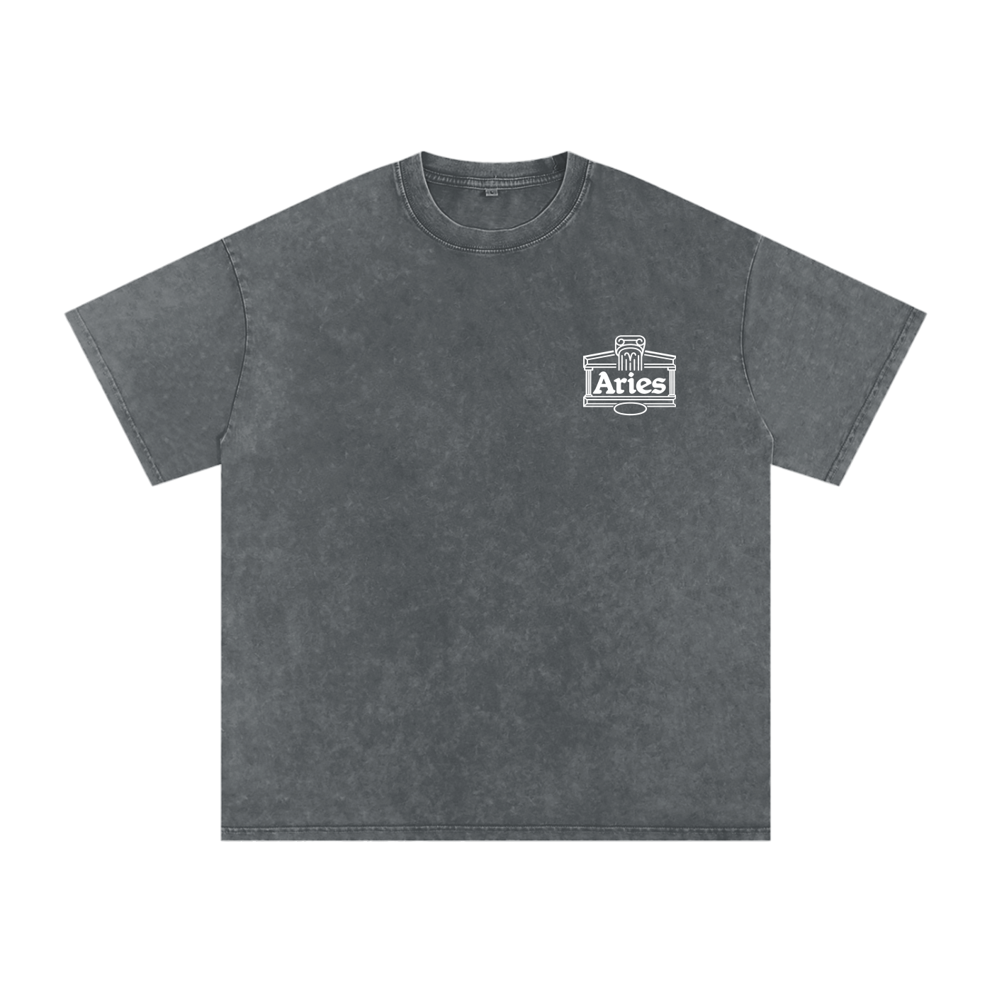 Aries ♈️ Snow Washed Oversized Cotton T-Shirt