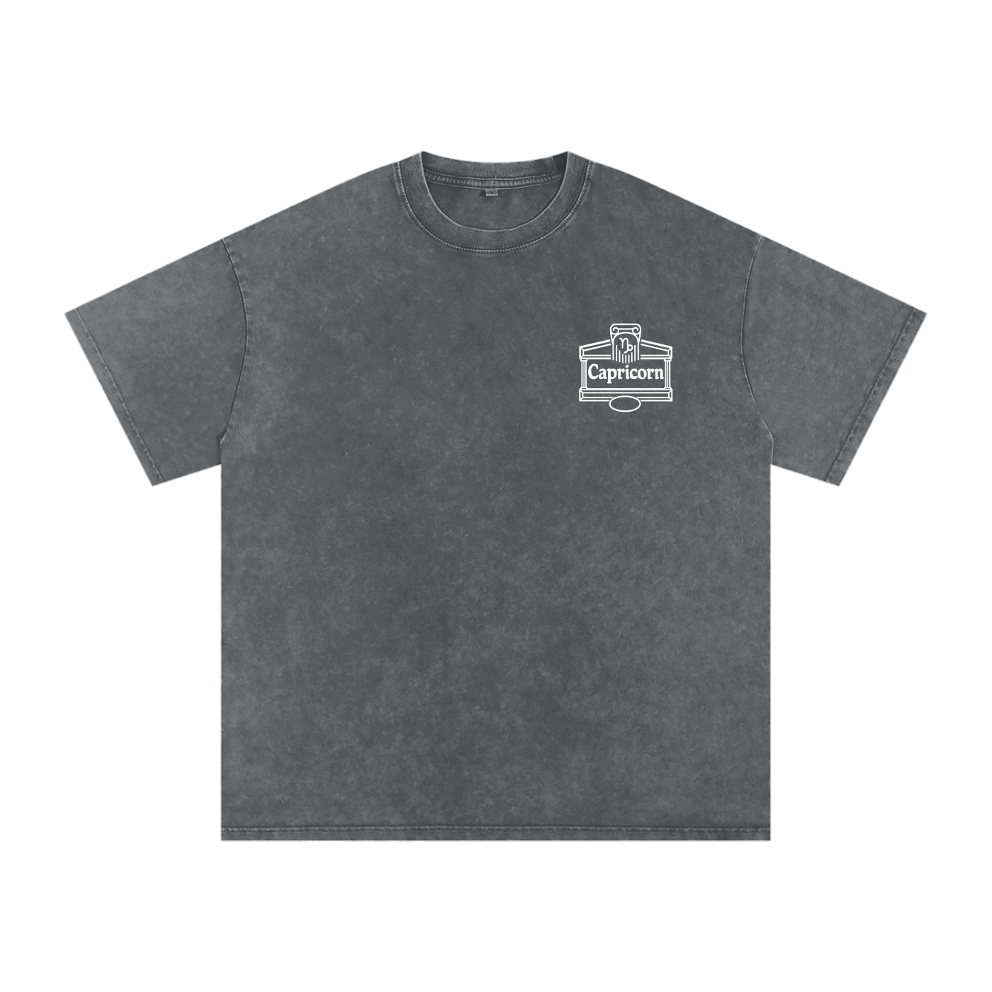 Capricorn ♑️ Snow Washed Oversized Cotton T-Shirt