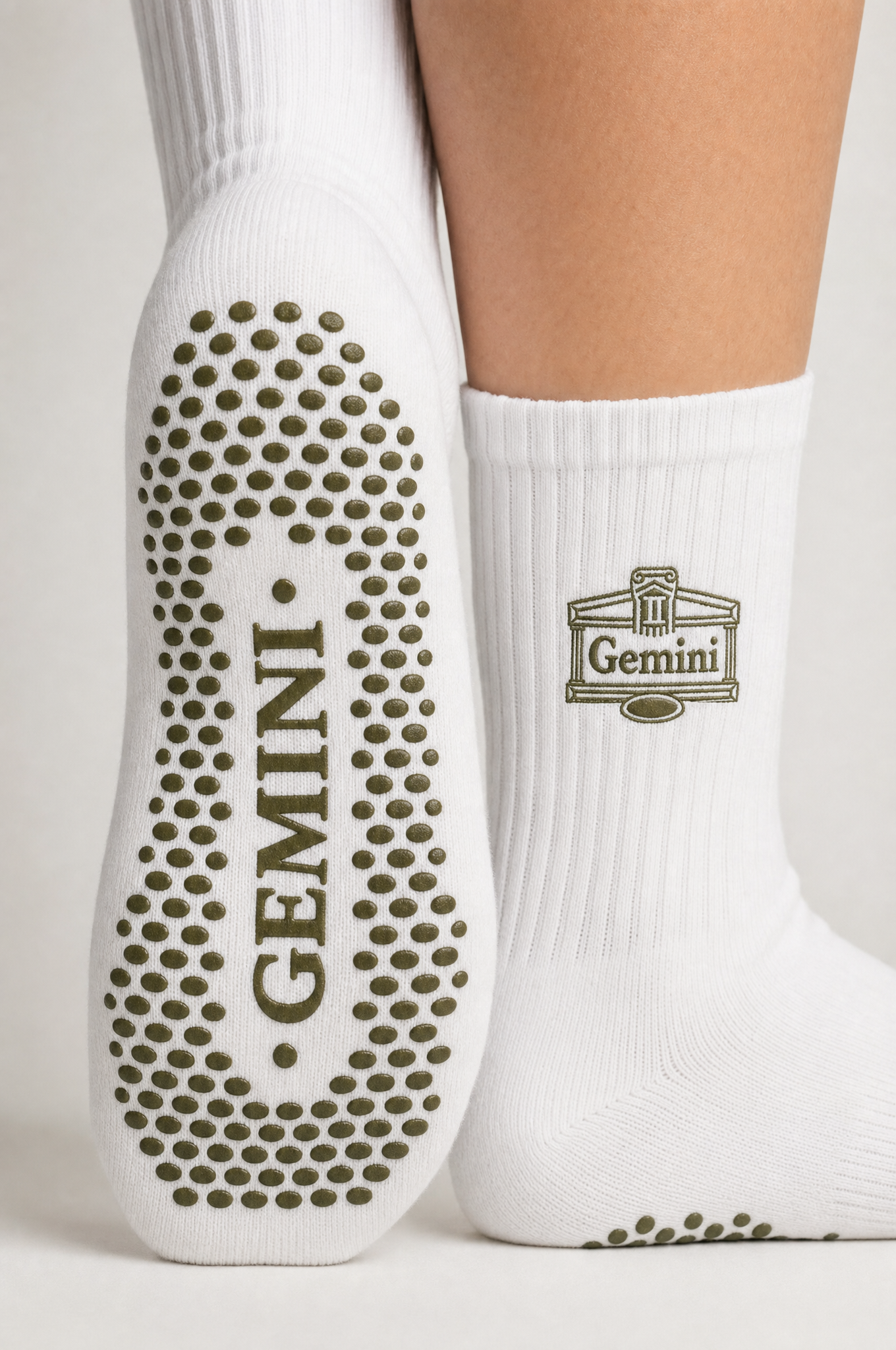 Gemini AstroWorld Grip Socks - Olive