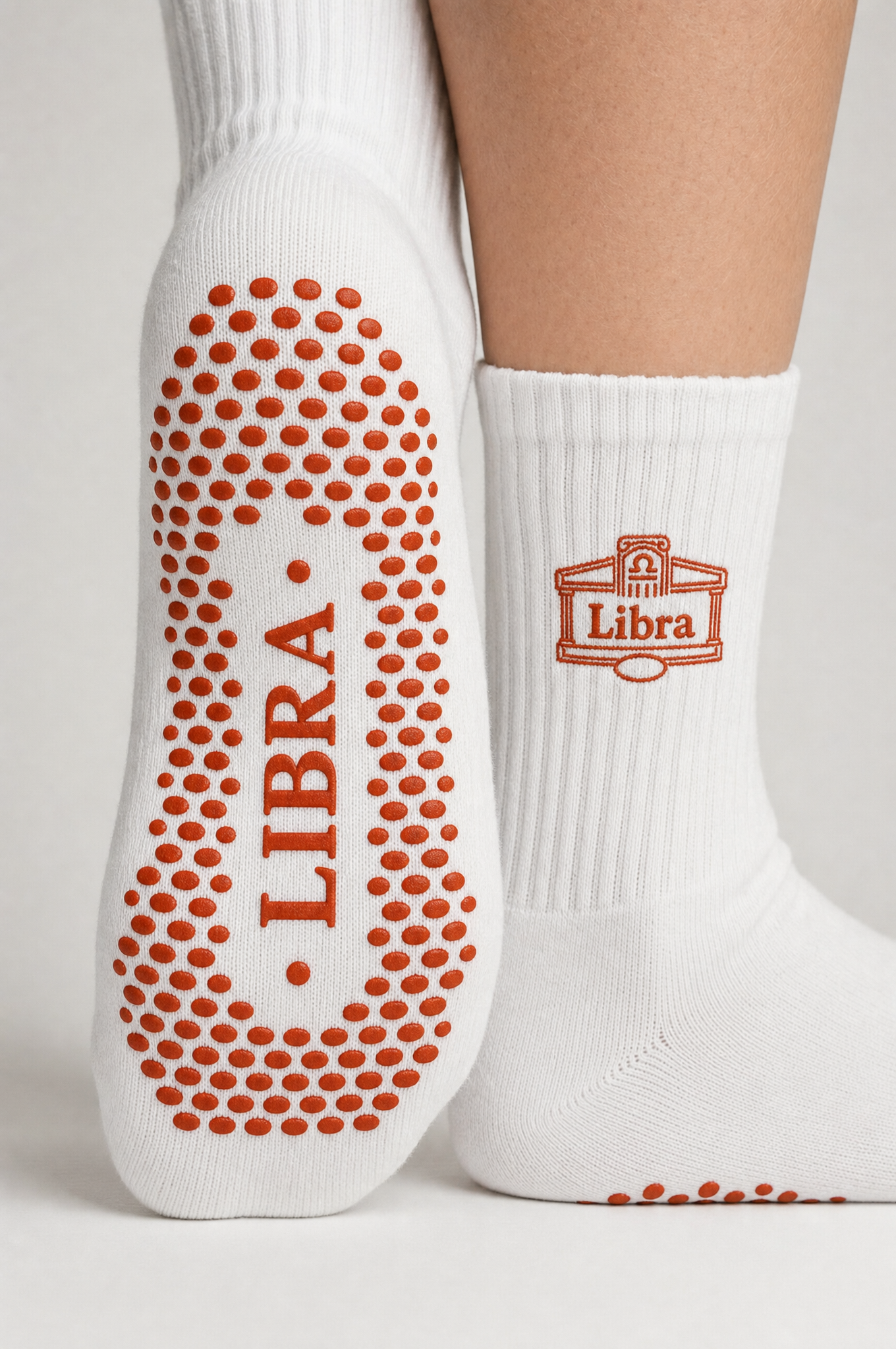 Libra AstroWorld Grip Socks - Burnt Orange