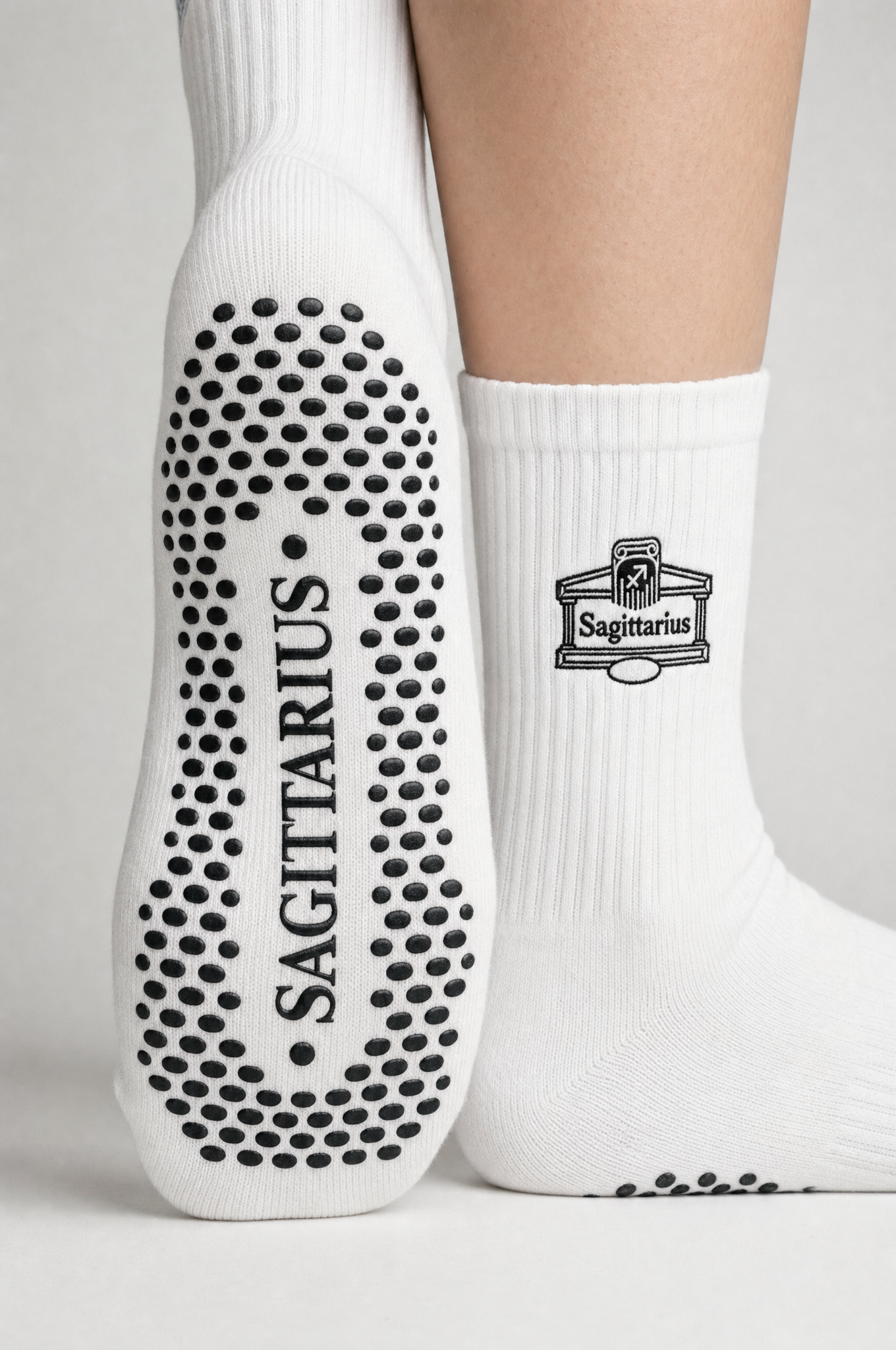 Sagittarius AstroWorld Grip Socks - Burnt Orange
