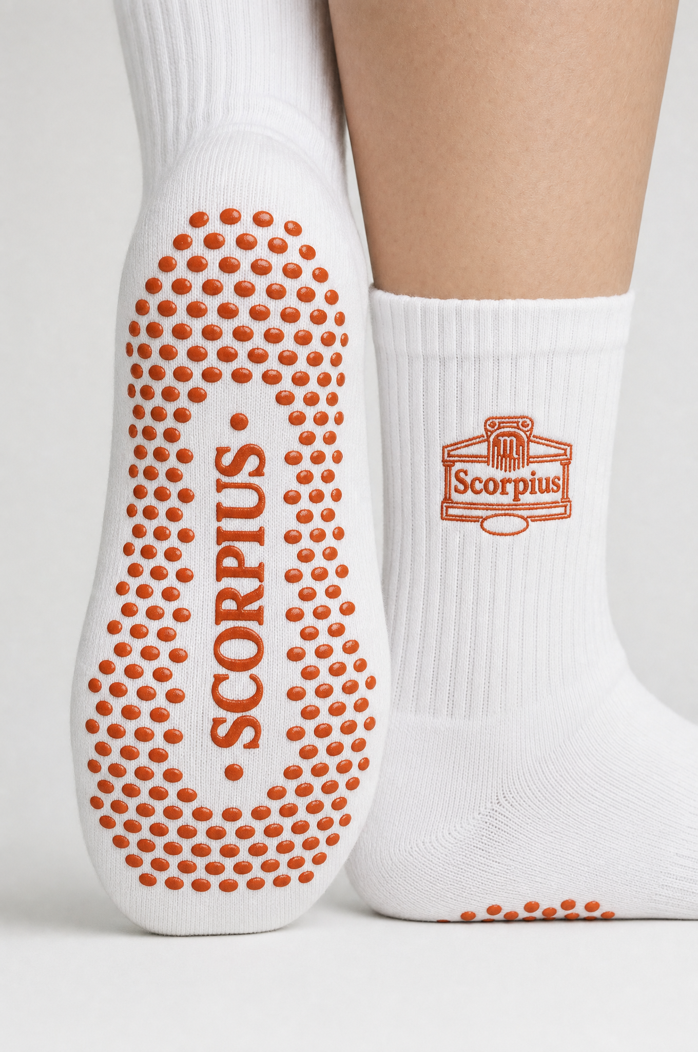 Scorpio AstroWorld Grip Socks - Burnt Orange