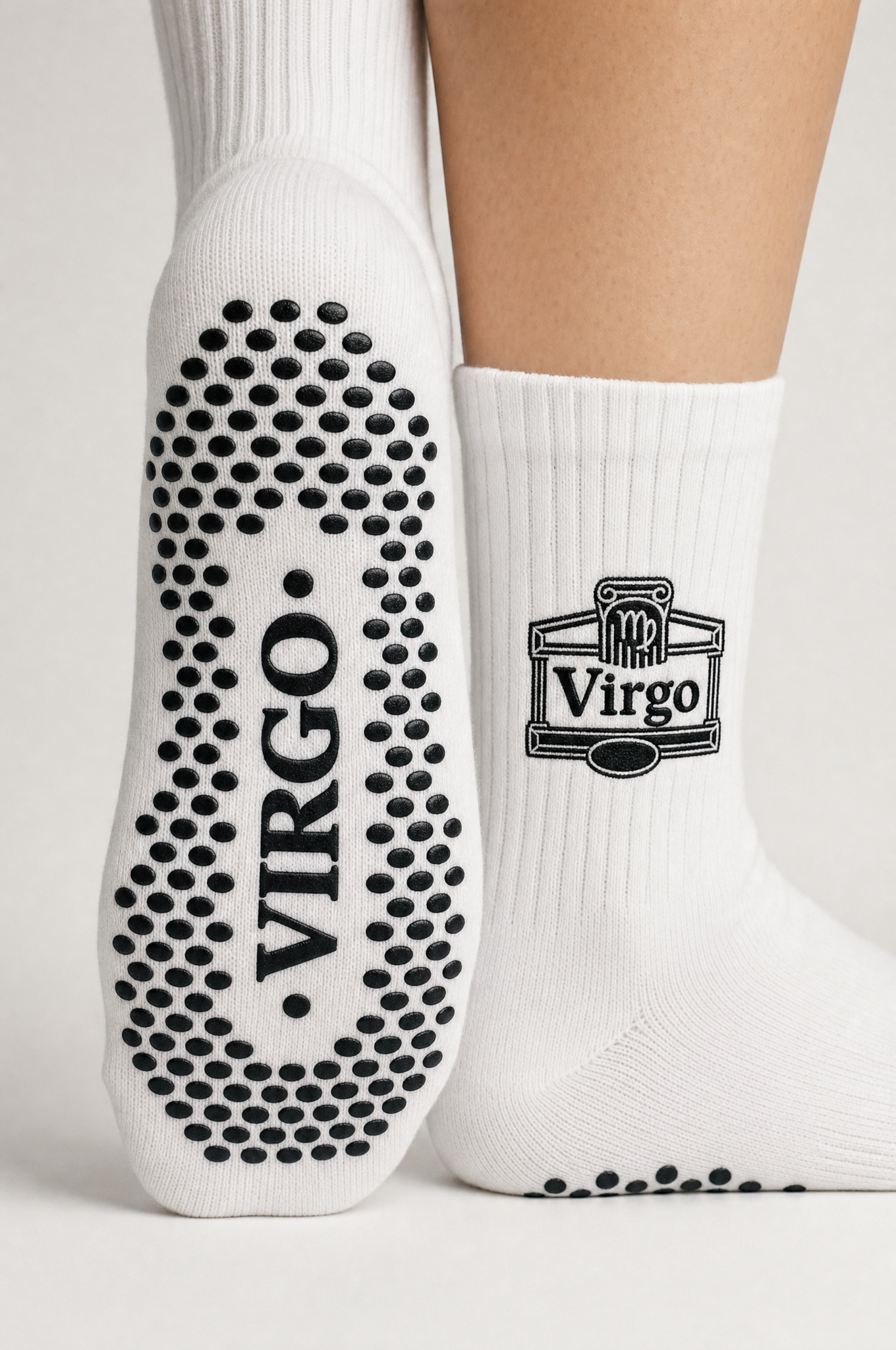 Virgo AstroWorld Grip Socks - Black